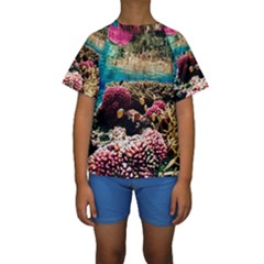 Coral Reefs 1 Kid s Short Sleeve Swimwear