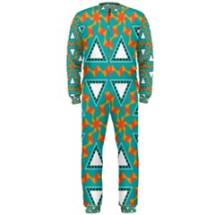 Triangles And Other Shapes Pattern Onepiece Jumpsuit (men)