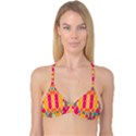 Symmetric rhombus design Reversible Tri Bikini Top View3