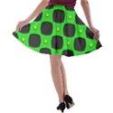 Black holes A-line Skater Skirt View2