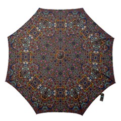 Kaleidoscope Folding Umbrella #10 Hook Handle Umbrellas (large) by BadBettyz