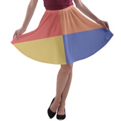 4 Squares A-line Skater Skirt