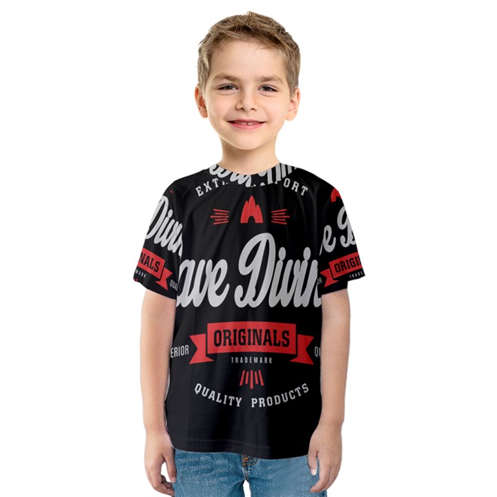 Cave Diving Extreme Sport Kid s Sport Mesh Tees