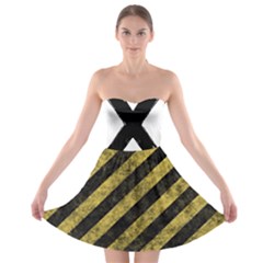 Caution Strapless Bra Top Dress