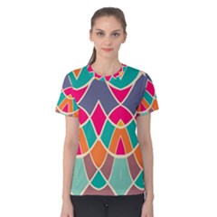 Wavy Design Women s Cotton Tee