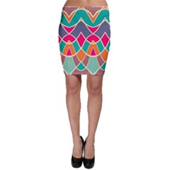 Wavy Design Bodycon Skirt