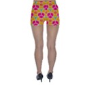 Shapes in retro colors pattern Skinny Shorts View2