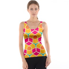 Shapes in retro colors pattern Tank Top