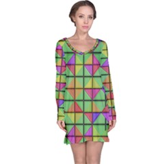 3d Rhombus Pattern Nightdress