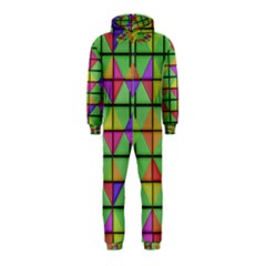 3d Rhombus Pattern Hooded Jumpsuit (kids) by LalyLauraFLM