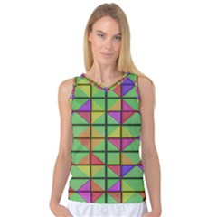 3d Rhombus Pattern Women s Basketball Tank Top by LalyLauraFLM