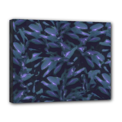 Tropical Dark Pattern Canvas 14  X 11  by dflcprints