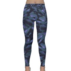 Tropical Dark Patterned Yoga Leggings