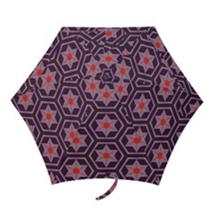 Flowers And Honeycomb Pattern Umbrella