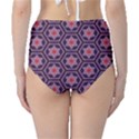 Flowers and honeycomb pattern High-Waist Bikini Bottoms View2