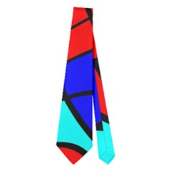 Colorful Bent Shapes Necktie by LalyLauraFLM