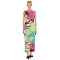 Chaos texture Fitted Maxi Dress View2