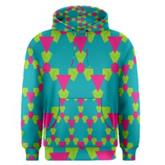 Triangles Honeycombs And Other Shapes Pattern Men s Pullover Hoodie by LalyLauraFLM