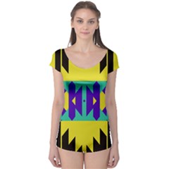 Tribal Design Boyleg Leotard (ladies)