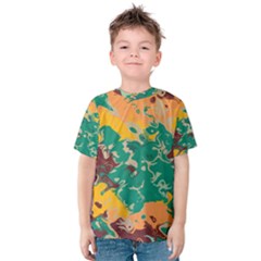 Texture In Retro Colors Kid s Cotton Tee