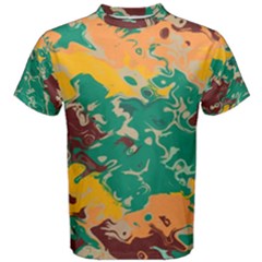 Texture In Retro Colors Men s Cotton Tee