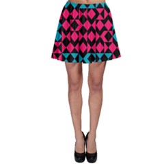 Rhombus And Trianglesskater Skirt