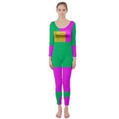 Rectangles And Other Shapes  Long Sleeve Catsuit