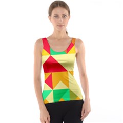 Retro Colors Shapes Tank Top