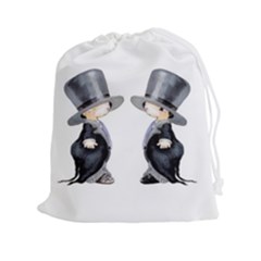 Little Groom And Groom Drawstring Pouches (xxl)