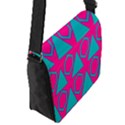 Triangles and honeycombs pattern 			Flap Closure Messenger Bag (S) View2