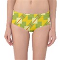 Squares and stripes Mid-Waist Bikini Bottoms View1