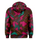 Brown pink blue shapes Men s Pullover Hoodie View2