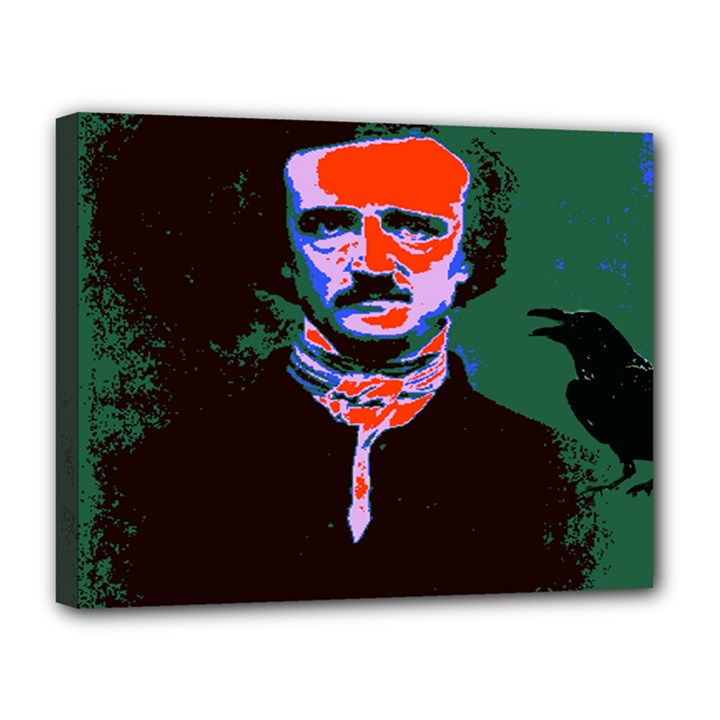 Edgar Allan Poe Pop Art  Canvas 14  x 11 