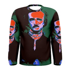 Edgar Allan Poe Pop Art  Men s Long Sleeve Tee by icarusismartdesigns