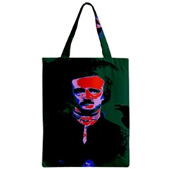 Edgar Allan Poe Pop Art  Zipper Classic Tote Bags by icarusismartdesigns