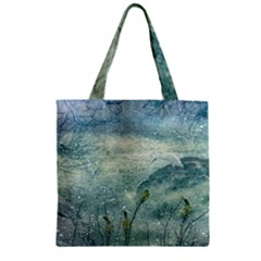 Nature Photo Collage Zipper Grocery Tote Bags by dflcprints