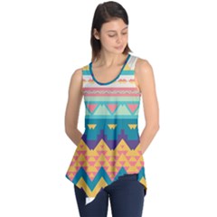 Pastel Tribal Design Sleeveless Tunic by LalyLauraFLM