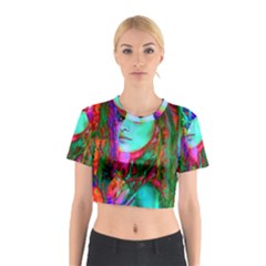 Alice In Wonderland Cotton Crop Top by icarusismartdesigns