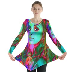 Alice In Wonderland Long Sleeve Tunic  by icarusismartdesigns