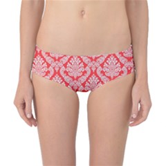 Salmon Damask Classic Bikini Bottoms by SalonOfArtDesigns