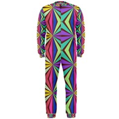 Connected Shapes In Retro Colors  Onepiece Jumpsuit (men) by LalyLauraFLM