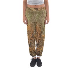 Floral Print Grunge Collage Women s Jogger Sweatpants