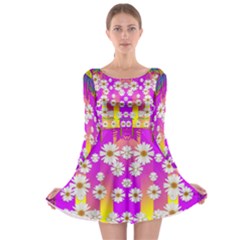 Over And Under The Rainbow Is Love Long Sleeve Skater Dress by pepitasart