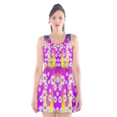 Over And Under The Rainbow Is Love Scoop Neck Skater Dress by pepitasart