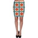 Shapes in squares pattern Bodycon Skirt View1