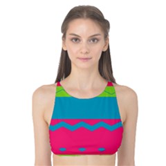 Chevrons And Stripes  Tank Bikini Top by LalyLauraFLM