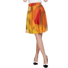 Red Spot A-line Skirt by hennigdesign