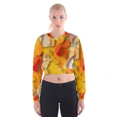 Red Spot Women s Cropped Sweatshirt