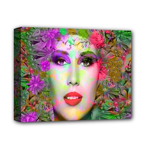 Flowers In Your Hair Deluxe Canvas 14  X 11  by icarusismartdesigns