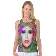 Flowers In Your Hair Women s Basketball Tank Top by icarusismartdesigns